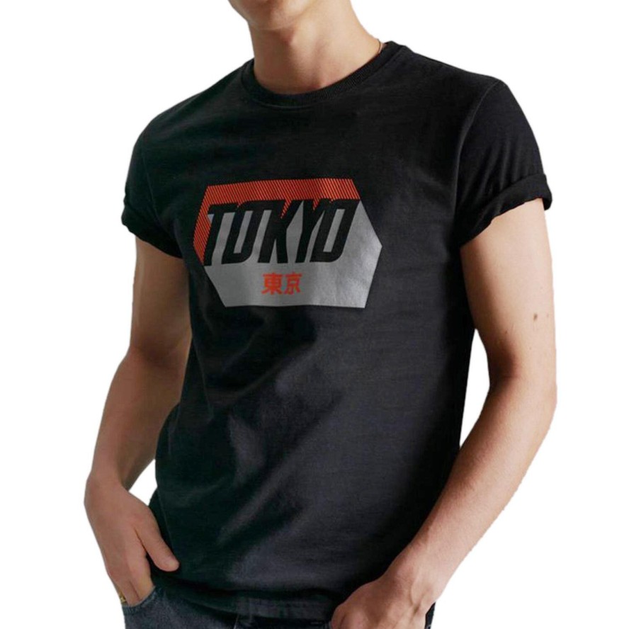 Koszulka sportowa męska Superdry City Neon Tee