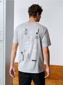 Koszulka z nadrukiem - szary