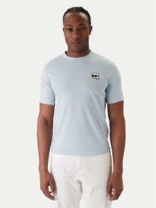 KARL LAGERFELD T-Shirt 755710 561224 Błękitny Regular Fit