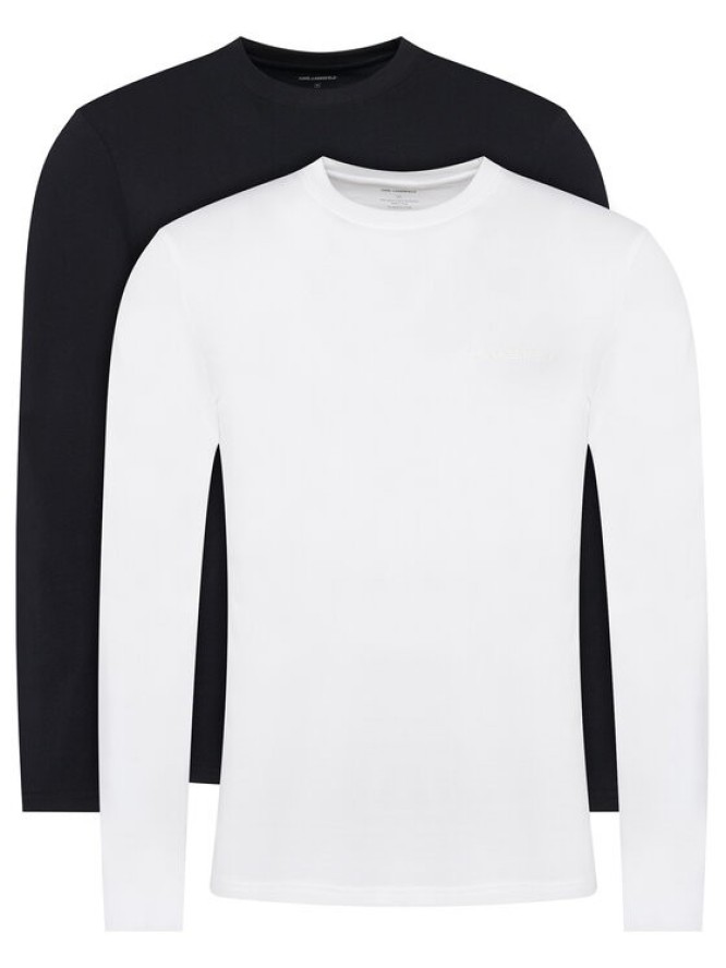KARL LAGERFELD Komplet t-shirtów A4M47003 Czarny Regular Fit