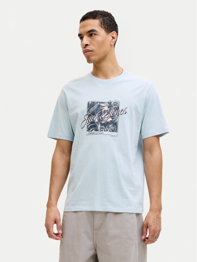 Jack & Jones T-Shirt Honolulu 12288088 Błękitny Regular Fit