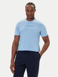 Calvin Klein T-Shirt Logo 30s LV04LD230G Błękitny Relaxed Fit