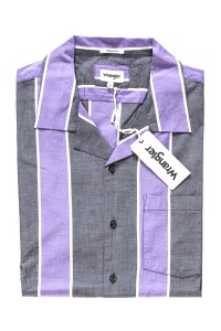KOSZULA WRANGLER SS RESORT SHIRT TROPICAL PURPLE W59076SW3 112129663