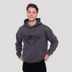 Bluza męska fitness z kapturem oversize Thorn