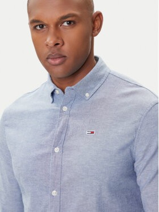 Tommy Jeans Koszula Oxford DM0DM09594 Niebieski Slim Fit