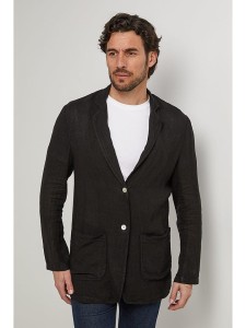 Lin Passion Lniana marynarka w kolorze czarnym rozmiar: L/XL