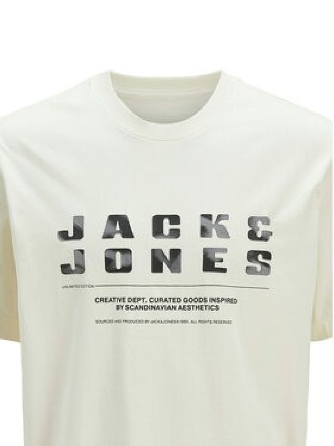 Jack & Jones T-Shirt Recharge 12274716 Beżowy Relaxed Fit