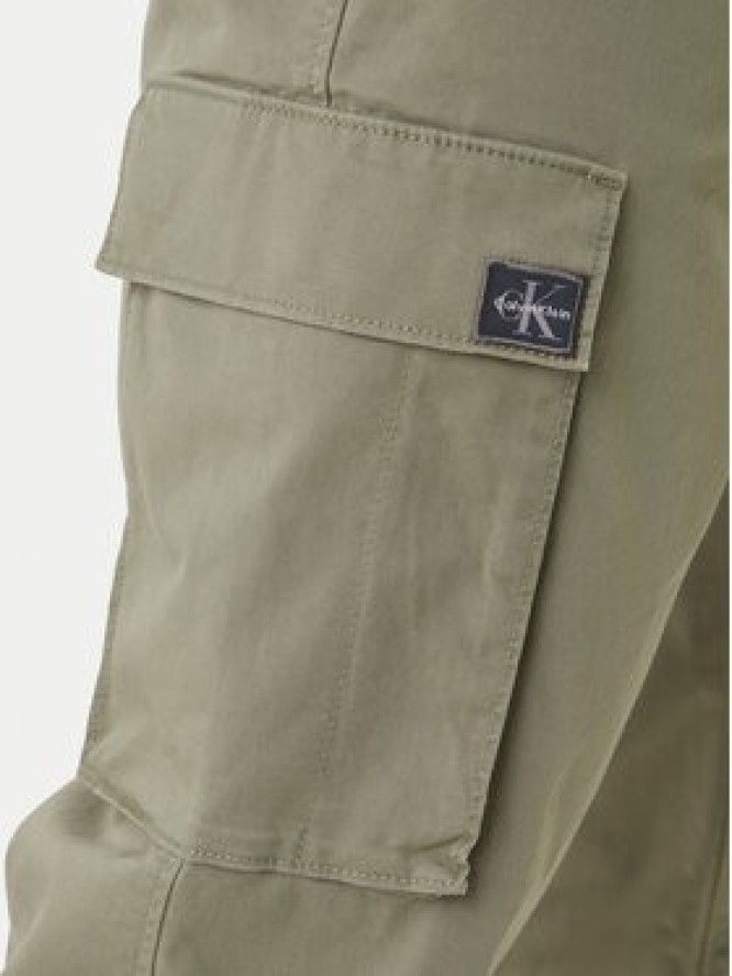 Calvin Klein Jeans Joggery Comfort LV04RD608G Beżowy Skinny Fit