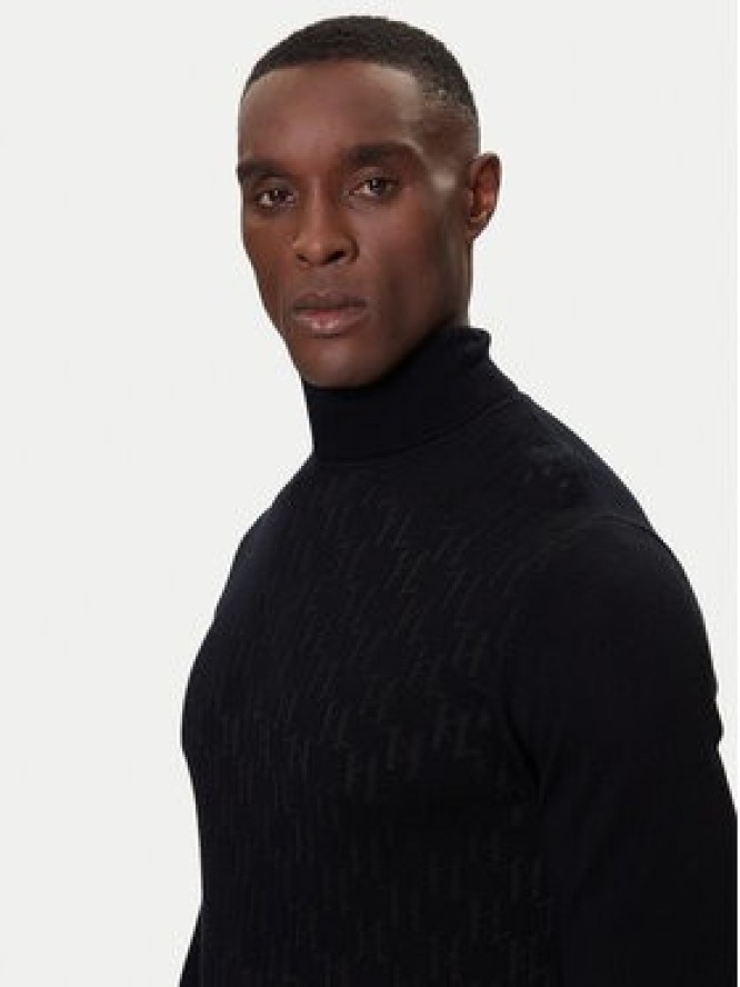 KARL LAGERFELD Golf 655019 554303 Czarny Regular Fit