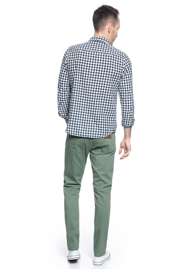 SPODNIE MĘSKIE WRANGLER LARSTON WREATH GREEN W18SF3G29 112127477