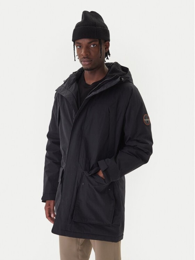 Napapijri Kurtka zimowa A-Diries NP0A88TE Czarny Regular Fit