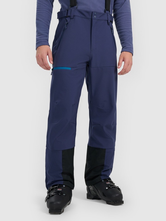4F Spodnie narciarskie softshellowe membrana 10000 męskie - granatowe XXL