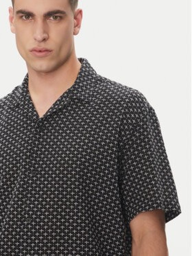 Jack & Jones Koszula Luke 12277185 Czarny Relaxed Fit