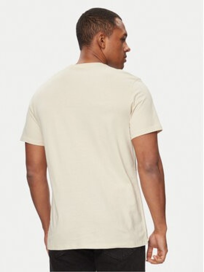 Guess T-Shirt M4GI49 KBW41 Beżowy Slim Fit