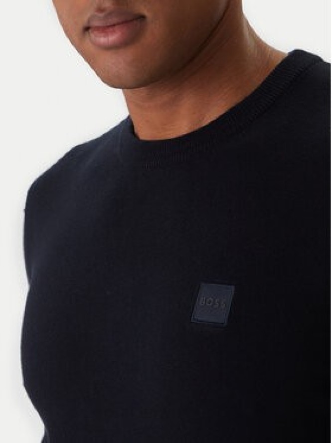 BOSS Sweter Kanovano_S 50527583 Granatowy Regular Fit