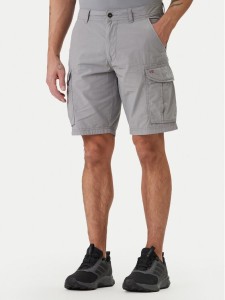 Napapijri Szorty materiałowe Noto 2.0 NP0A4HOQ Szary Regular Fit