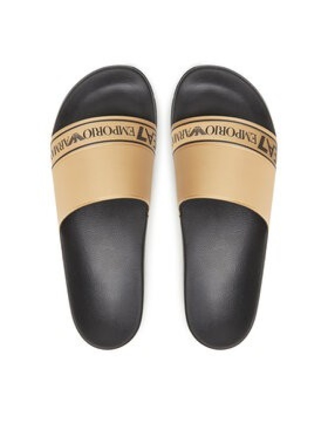 EA7 Emporio Armani Klapki 7X000110 AF15128 FC001 Złoty