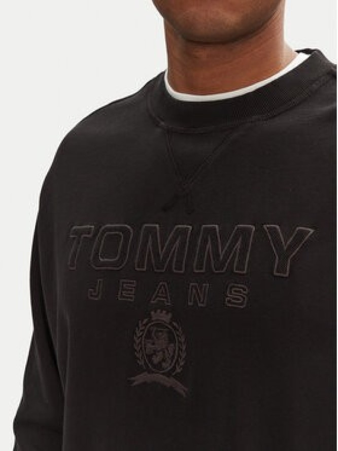 Tommy Jeans Bluza Varsity DM0DM20827 Czarny Relaxed Fit