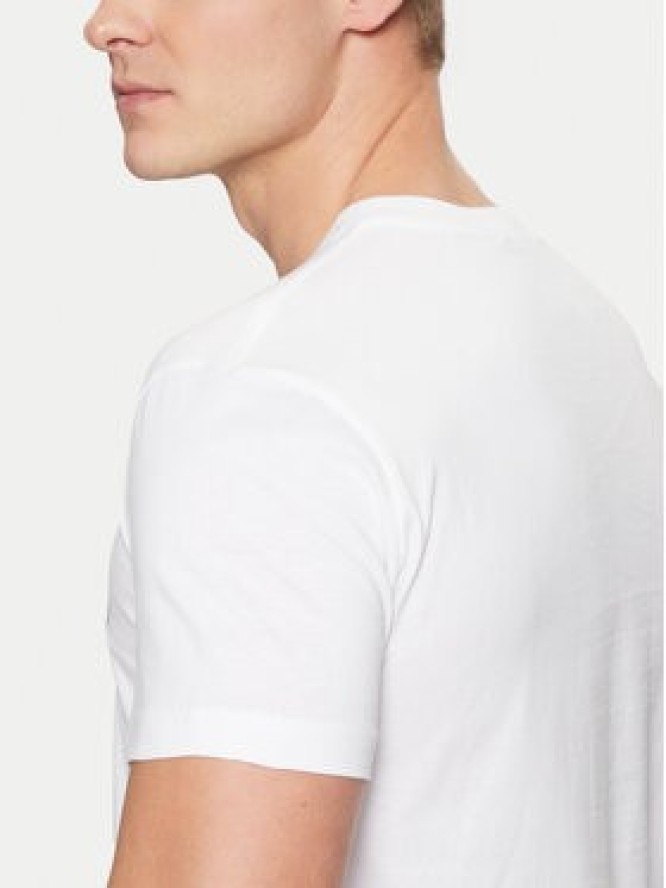 Versace Jeans Couture T-Shirt 78GAHT00 Biały Regular Fit