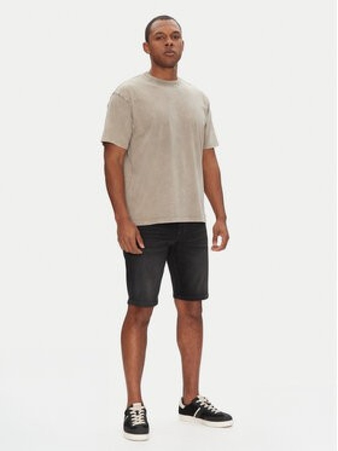 BOSS Szorty jeansowe Delaware Shorts Bo 50540271 Czarny Slim Fit