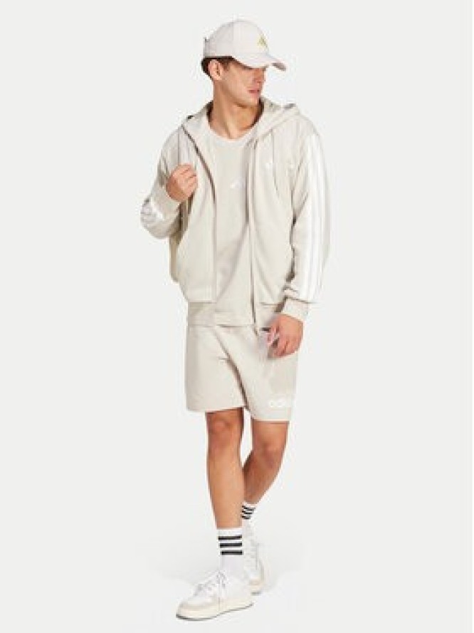 adidas Szorty sportowe Essentials Linear JC9346 Beżowy Regular Fit