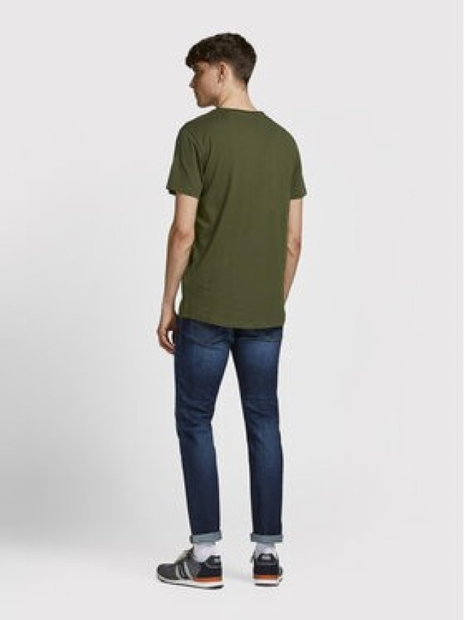 Jack & Jones T-Shirt Basher 12182498 Zielony Regular Fit