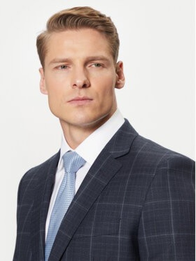 BOSS Garnitur H-Huge 50518097 Granatowy Slim Fit