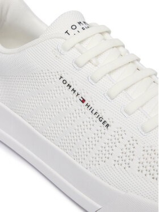 Tommy Hilfiger Sneakersy Th Court Knit FM0FM05823 Biały