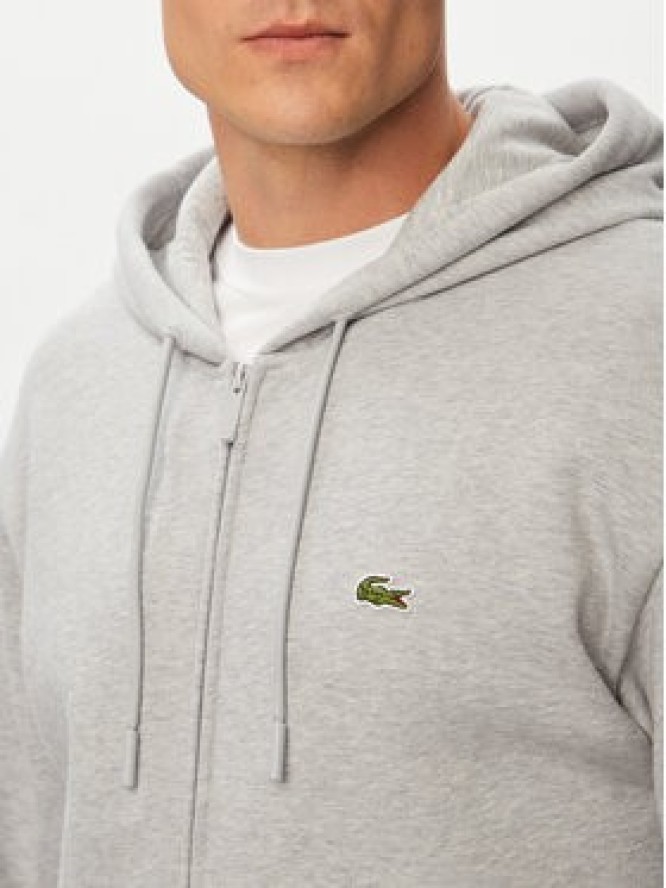 Lacoste Bluza SH8864 Szary Regular Fit