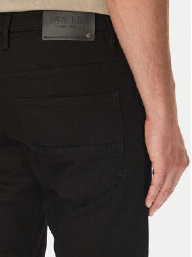 INDICODE Szorty jeansowe Kem 70-172 Czarny Slim Fit