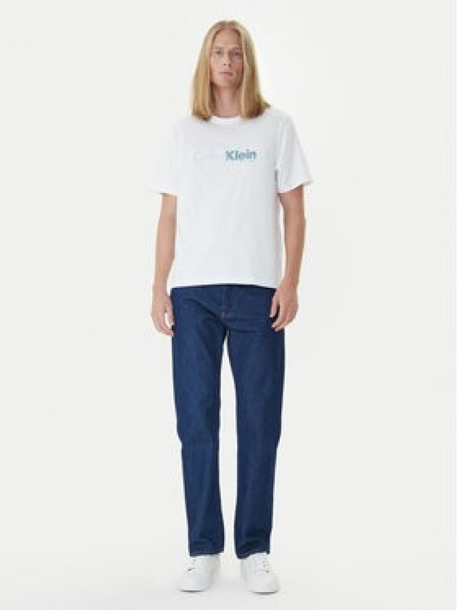 Calvin Klein T-Shirt LV04RD822G Biały Regular Fit