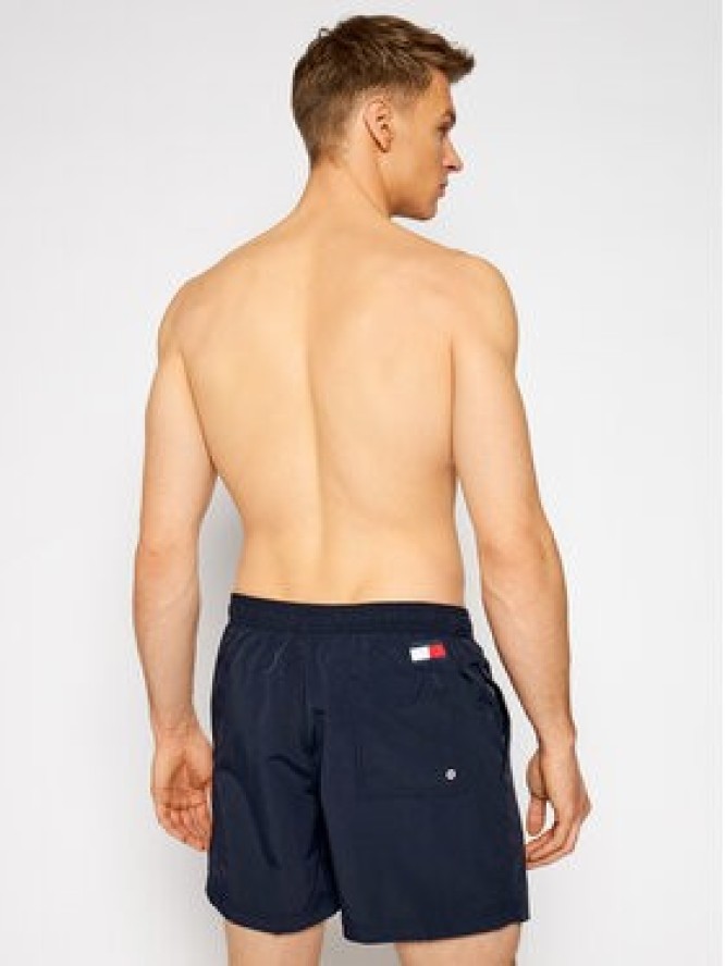 Tommy Hilfiger Szorty kąpielowe UM0UM02048 Granatowy Slim Fit