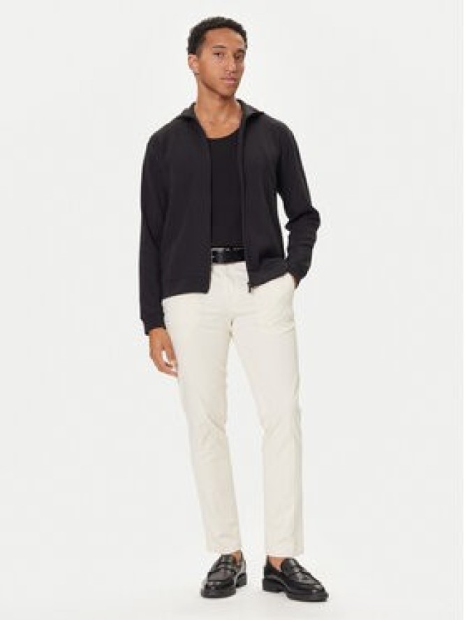 BOSS Bluza Structure 50559332 Czarny Regular Fit