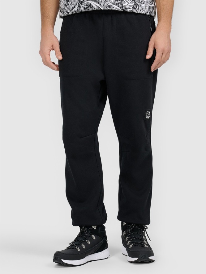 4F Spodnie dresowe joggery męskie - czarne XXL