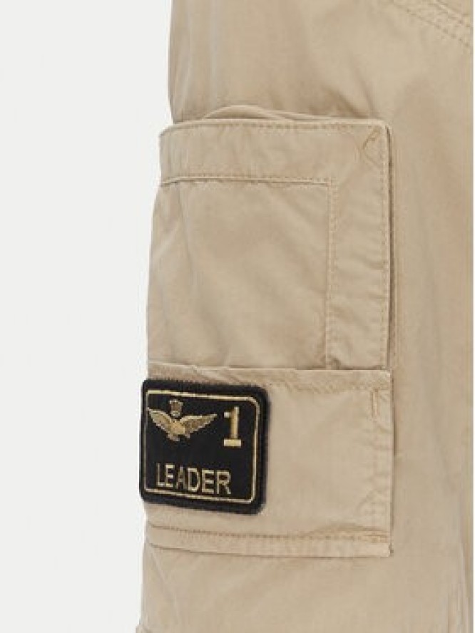 Aeronautica Militare Szorty materiałowe 251BE041CT1122 Beżowy Regular Fit