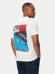Tommy Hilfiger T-Shirt Nautical MW0MW44258 Biały Regular Fit