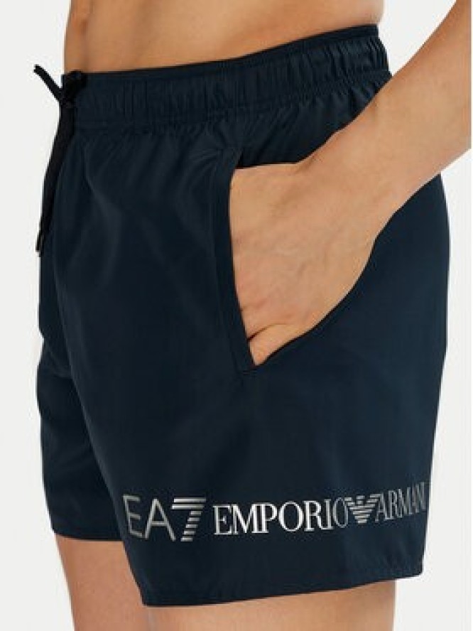 EA7 Emporio Armani Szorty kąpielowe 7M000519 AF13049 MB010 Granatowy Regular Fit