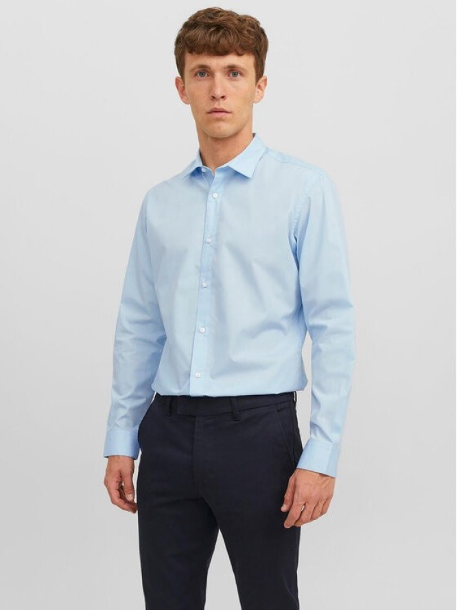 Jack & Jones Koszula 12187222 Błękitny Slim Fit