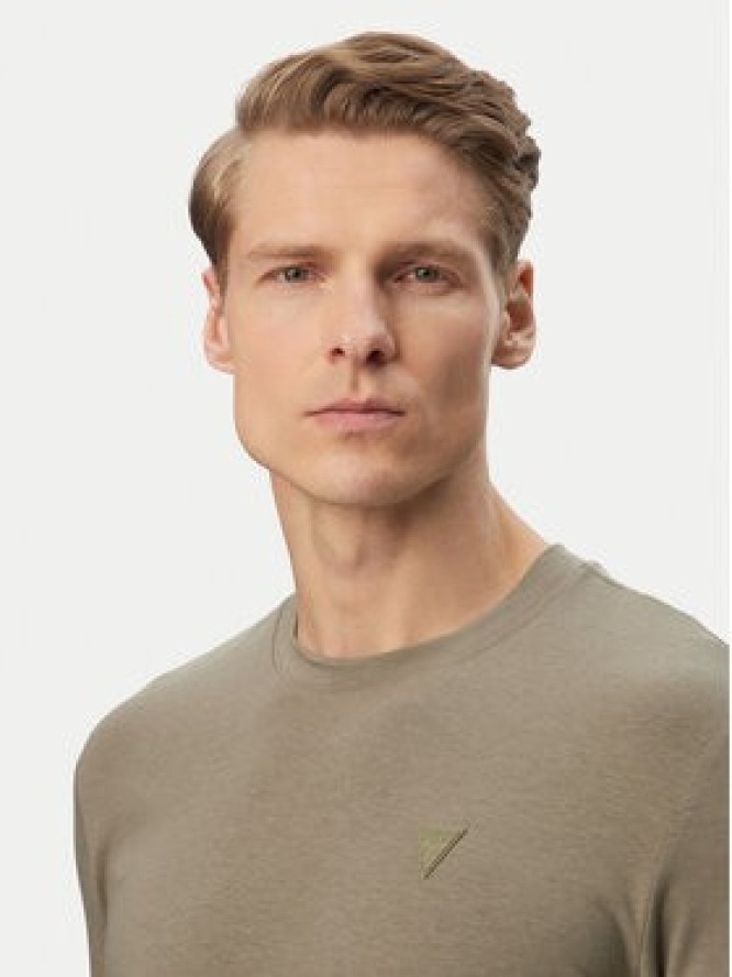 Guess T-Shirt Z2YI12 JR06K Zielony Regular Fit