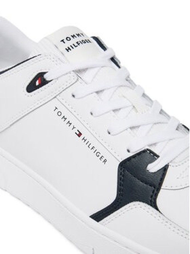 Tommy Hilfiger Sneakersy Th Basket Core Lite Lth Mix FM0FM05518 Biały