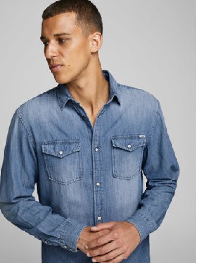 Jack & Jones Koszula Sheridan 12138115 Niebieski Slim Fit