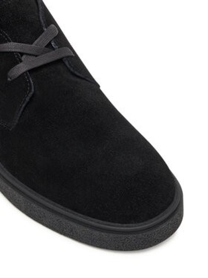 Calvin Klein Sneakersy Text Rubber Desert Boot Su HM0HM01978 Czarny