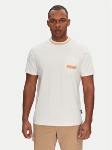 Napapijri T-Shirt S-Murlo NP0A4IEJN1A1 Biały Regular Fit