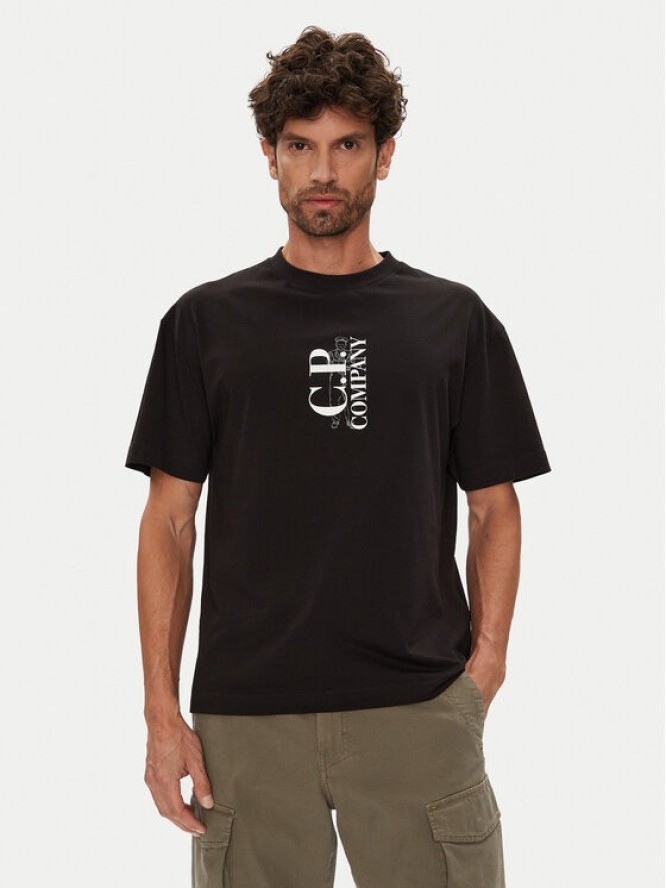 C.P. Company T-Shirt 19CMTS092A005100W Czarny Regular Fit