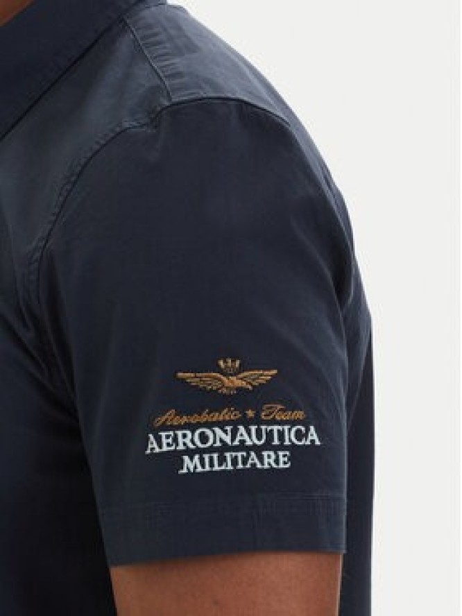 Aeronautica Militare Koszula 261CA1326UCT03288 Granatowy Regular Fit
