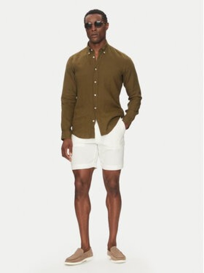 BOSS Koszula 50520283 Zielony Slim Fit