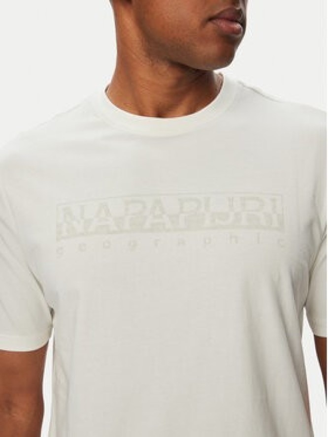 Napapijri T-Shirt S-Bollo SS 3 NP0A8BAF Biały Regular Fit