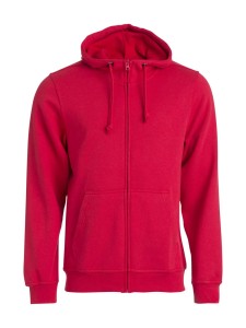 clique Basic Hoody Full Zip - Bluza z kapturem na zamek – red