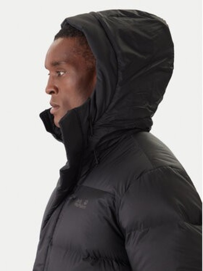Jack Wolfskin Kurtka puchowa Icy Hill A65049 Czarny Relaxed Fit