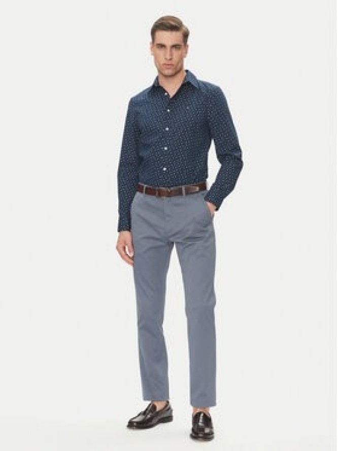 Tommy Hilfiger Koszula MW0MW38559 Granatowy Slim Fit